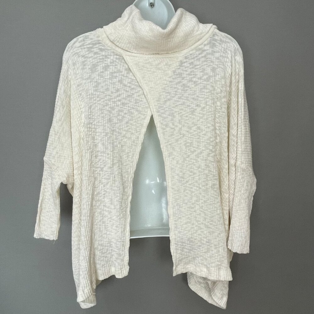 Free People Beach Sweater World Traveler Split Back Dolman Fitted Sleeves XS Top - Picture 3 of 11